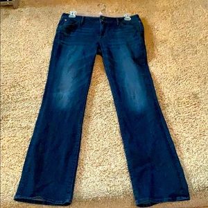 “Beth” baby boot Hudson dark wash boot cut jeans